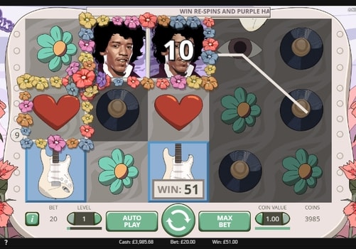 Ігрові автомати на гроші з виведенням Jimi Hendrix онлайн