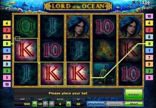 Ігрові автомати з виведенням реальних грошей Lord of The Ocean